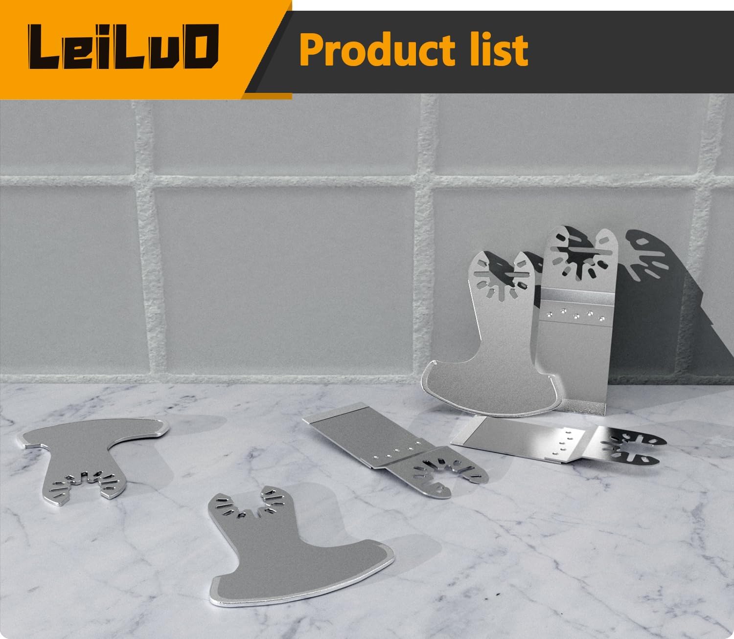 Thumbnail 6 de LEILUO 6 Pcs Diamond Multi Tool Accessory Kit for Grout Removal