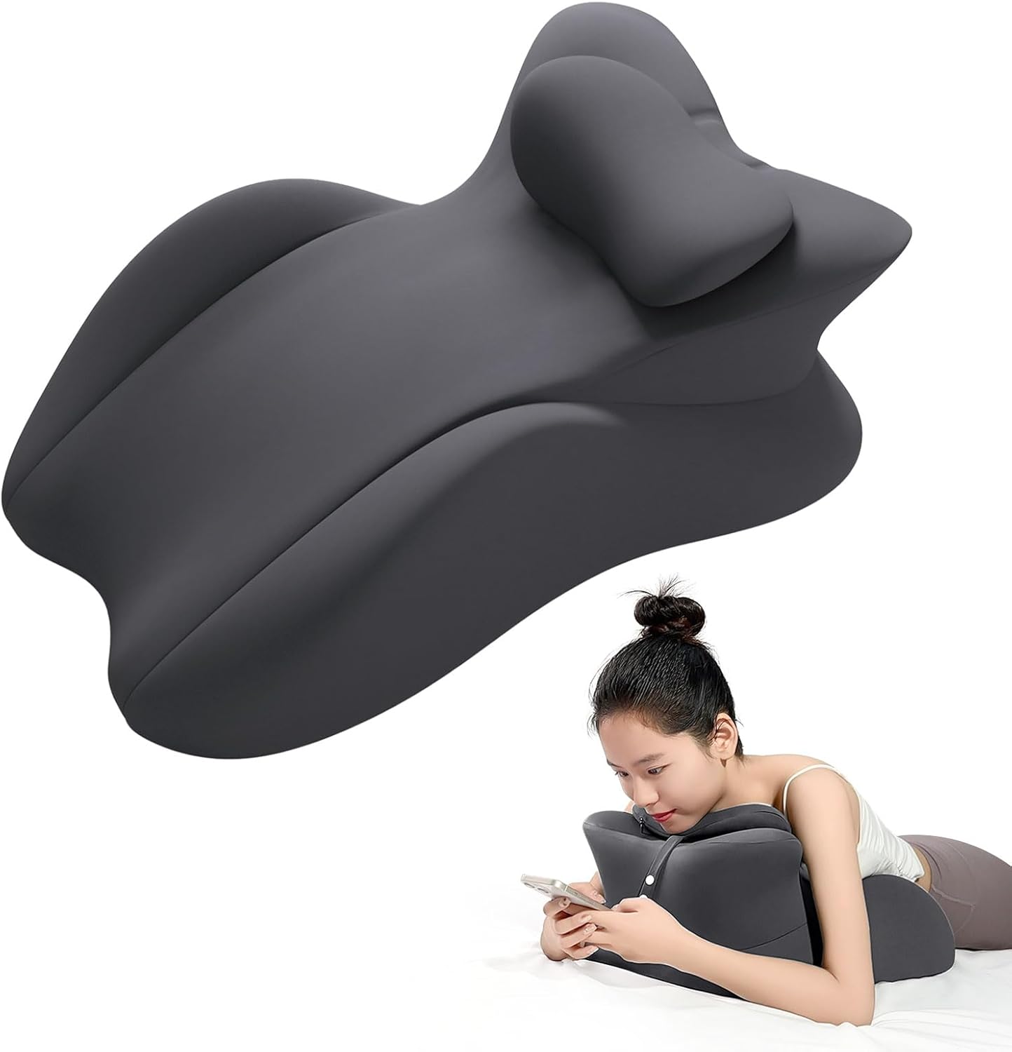 JOVELL Memory Foam Prone Pillow: Multi‑Purpose Wedge Pillow for Neck, Back and Leg Relief