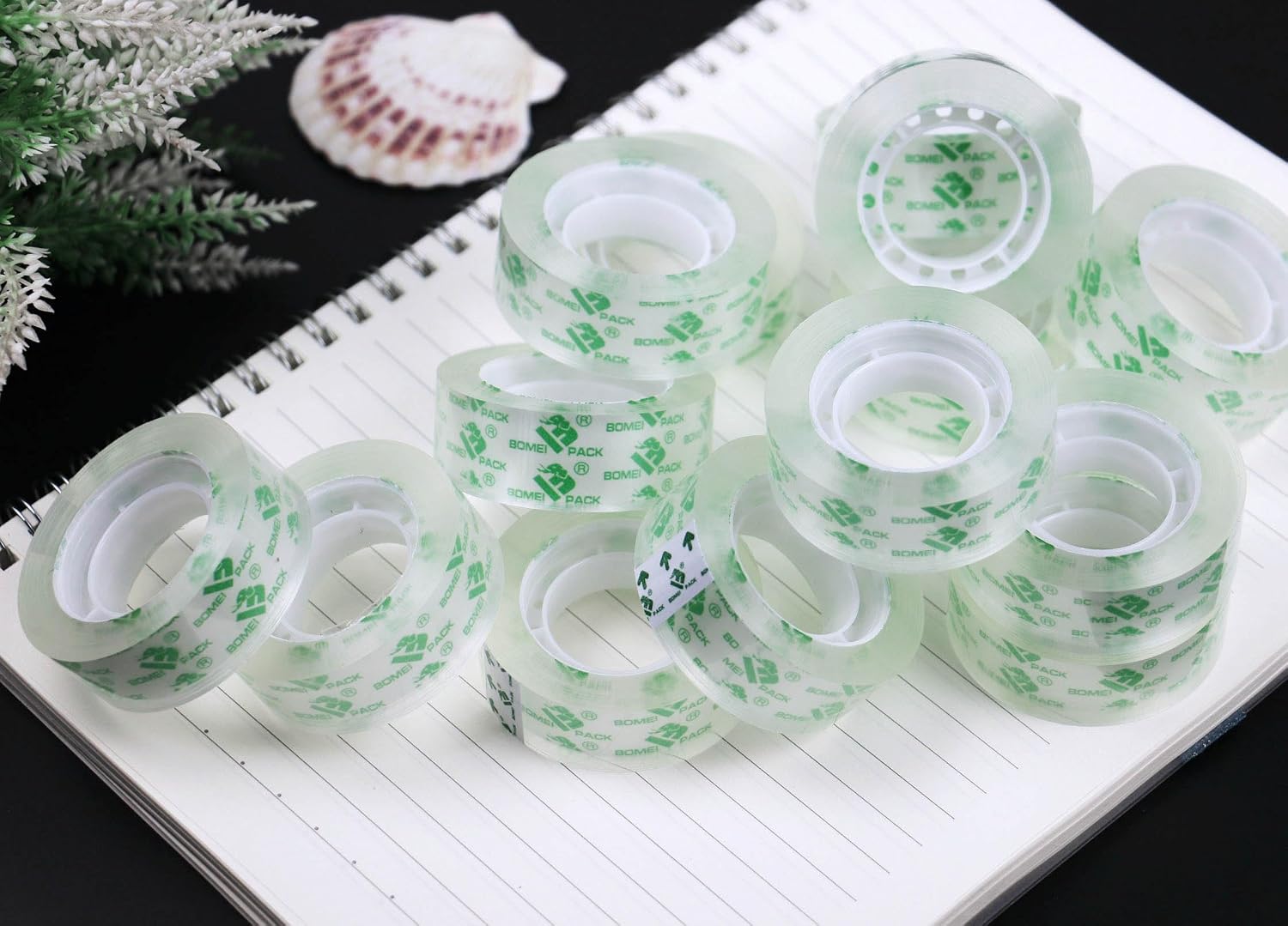 Detalle de BOMEI Clear Tape Refills, 48-Roll Pack
