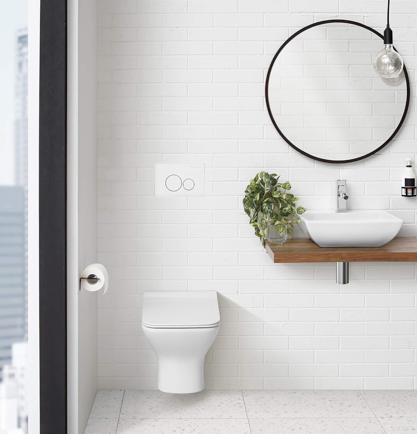 Detalle 2 de Swiss Madison Actuator Flush Plate White