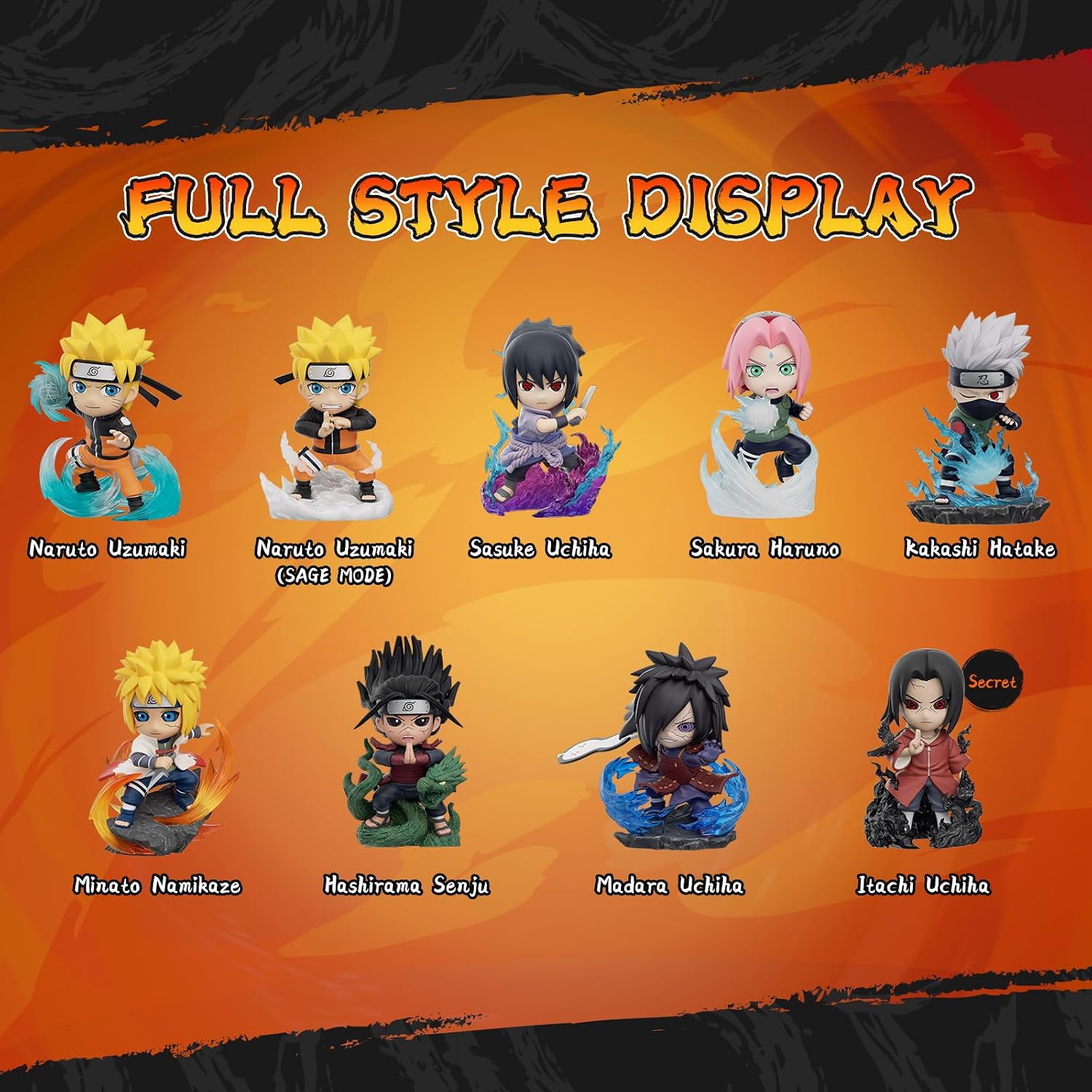 Thumbnail 4 de FUNISM Naruto Shippuden Blind Box Figure, PVC Collectible with Magnetic Card