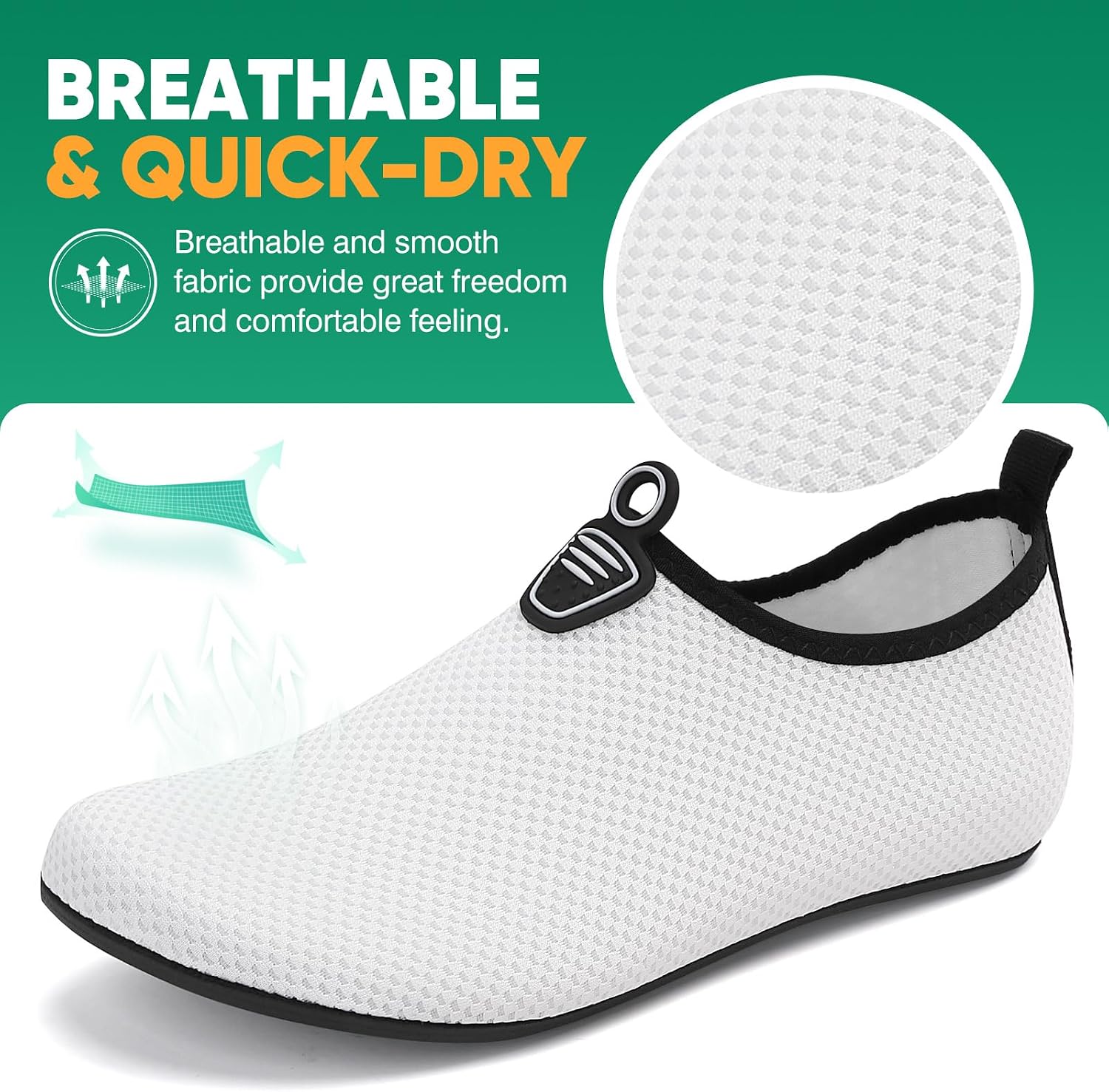 Detalle de Gitzing Water Shoes for Women & Men – Quick-Dry Beach Aquasocks