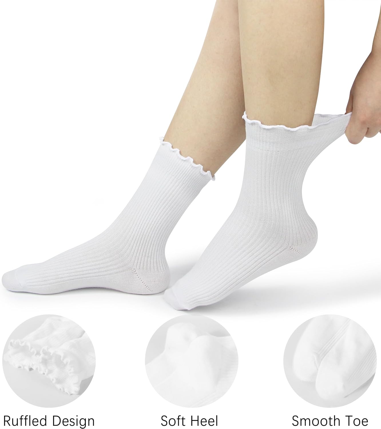 Detalle de BomKinta Cotton Ruffle Socks