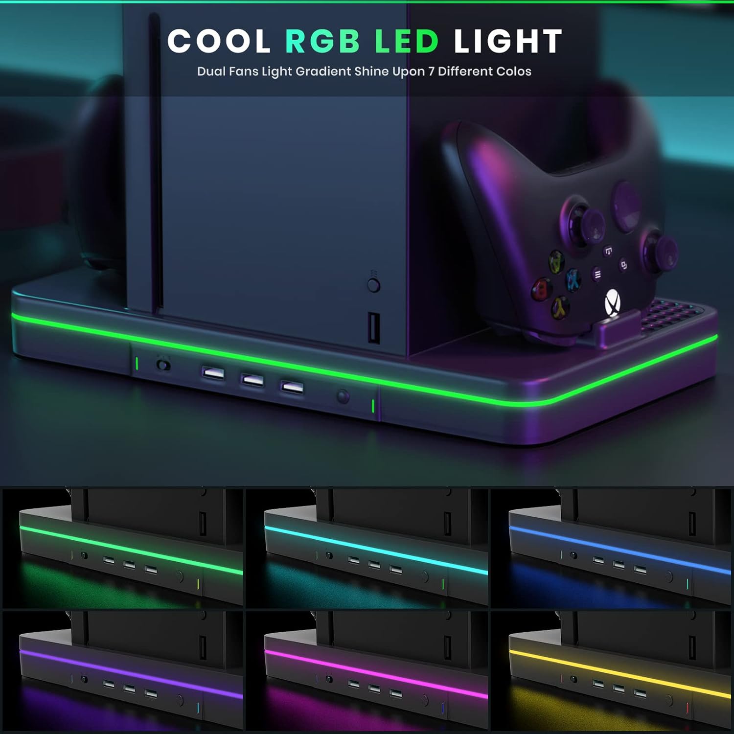 Thumbnail 4 de Charging Stand with Cooling Fan for Xbox Series X|S – CODOGOY Vertical Dual Controller Dock