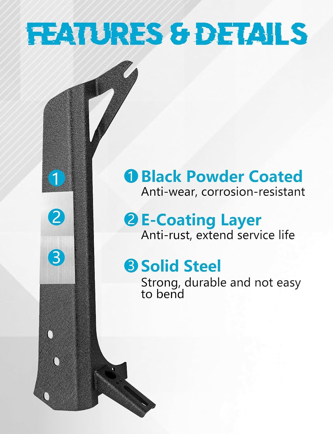 Detalle 2 de ADTOPI Windshield Light Bar Mount, 50-inch