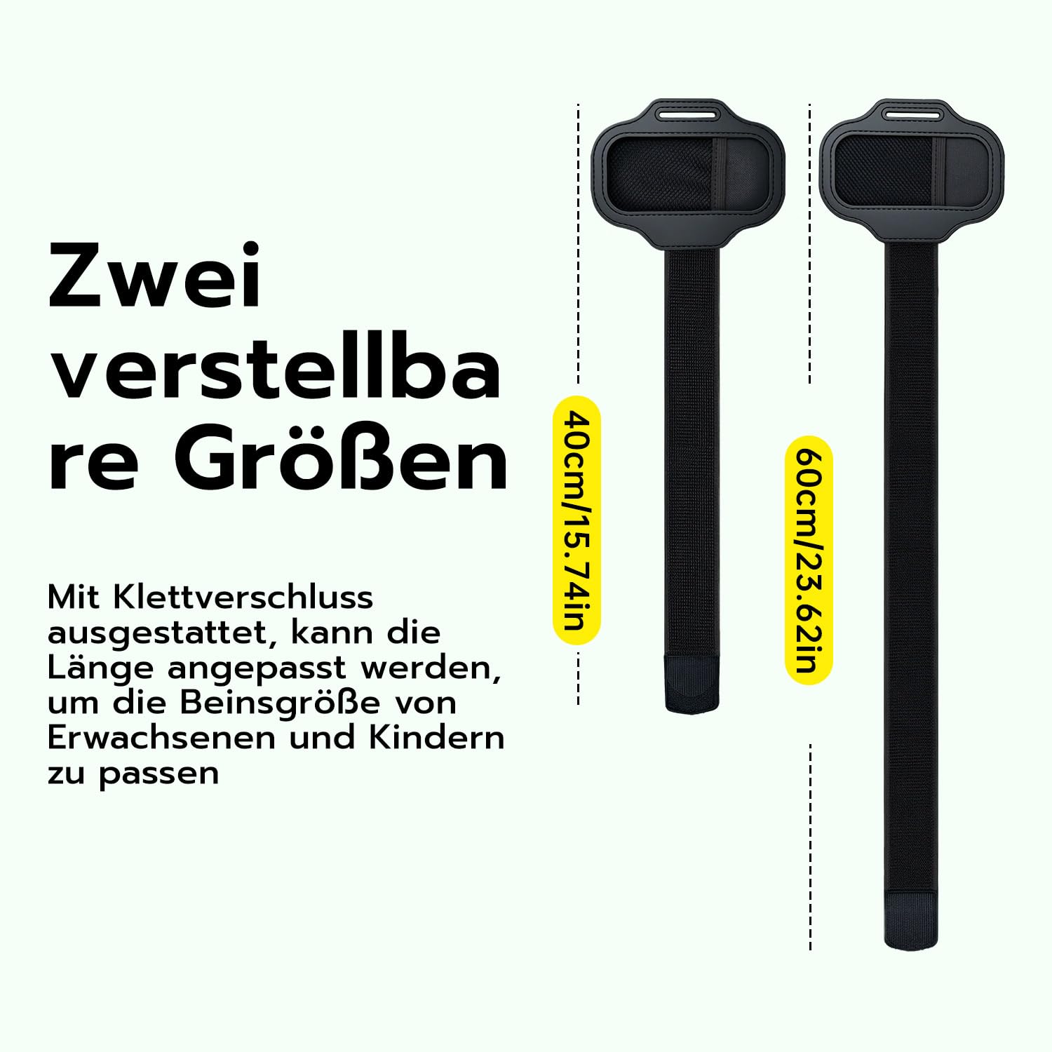 Detalle de Wigearss 2 Stück Verstellbarer Sport-Beinriemen für Nintendo Switch Joy-Con
