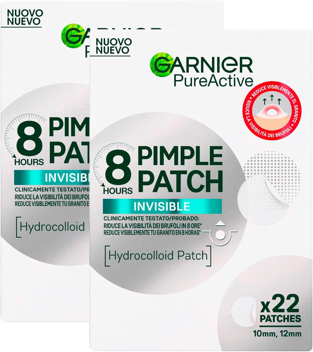Detalle 1 de Garnier PureActive Pimple Patch cerotti idrocolloidali 110 patch