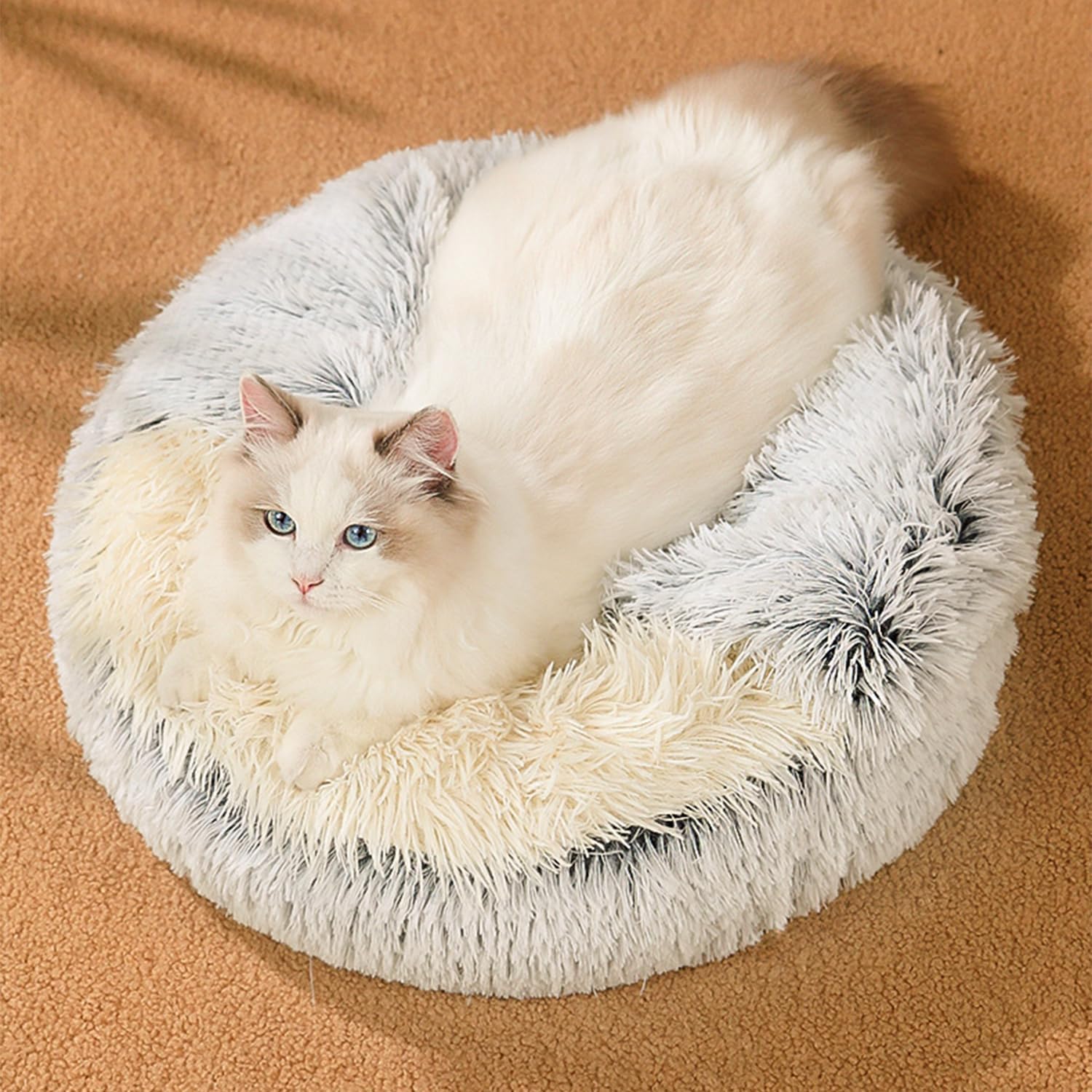 Thumbnail 6 de SHJOEE flauschiges Hundebett in Muschelform – waschbar, rutschfeste Basis, für Hund & Katze
