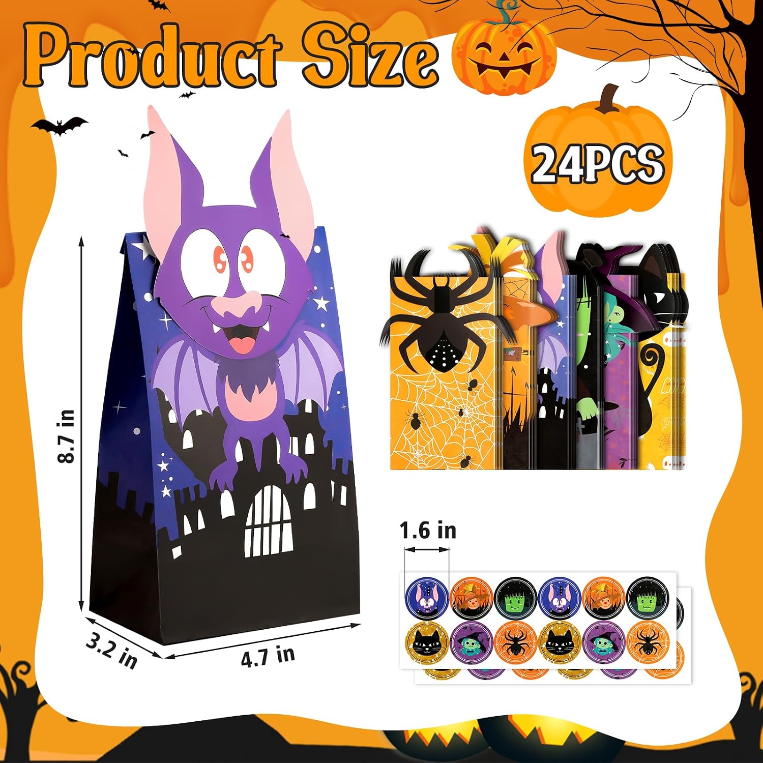 Detalle de Halloween Treat Bags 24-Pack