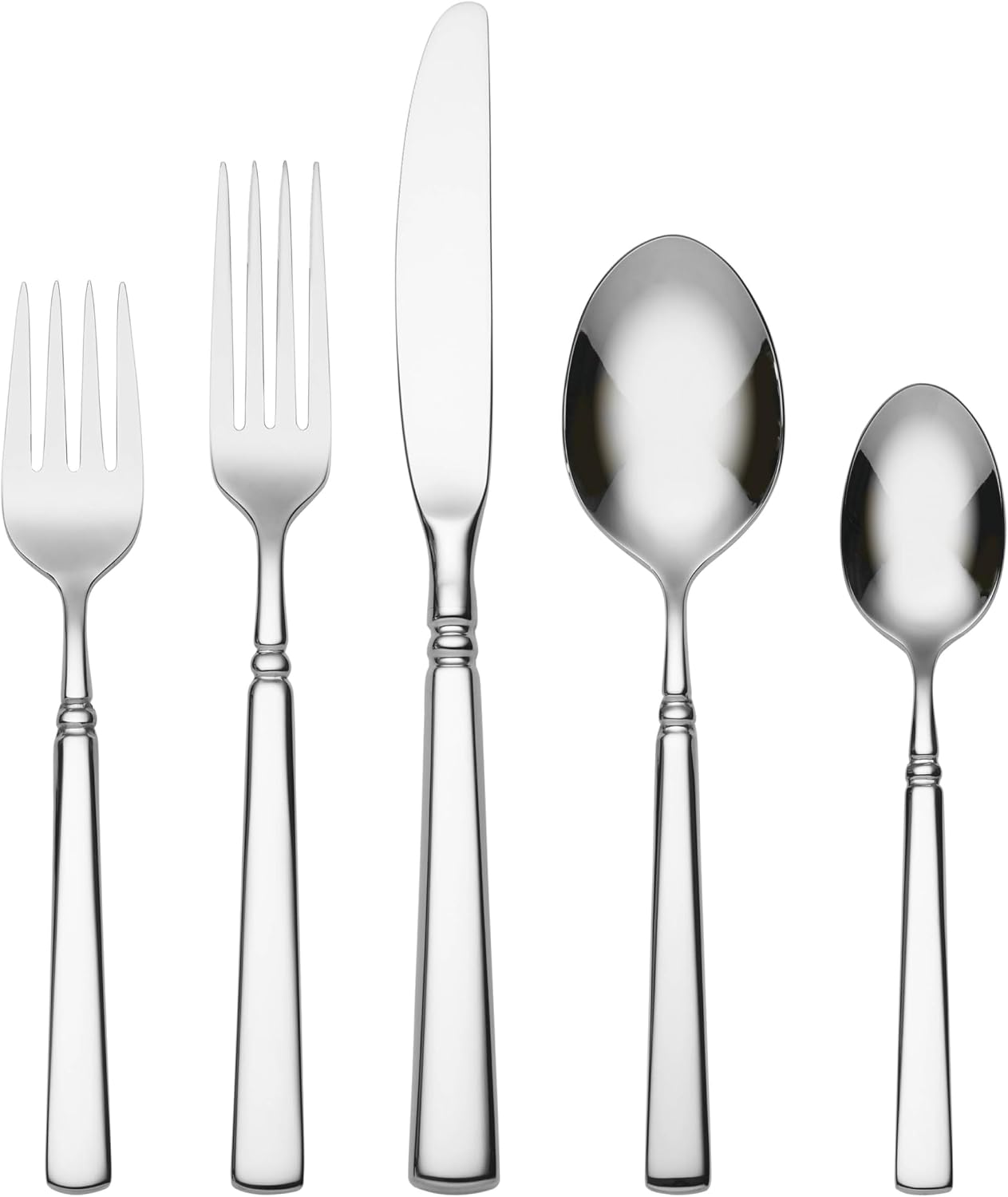 Detalle de Oneida Easton Fine Salad Forks 4-Piece Set (Service for 4) – Mirror Finish, 18/10 Stainless Steel