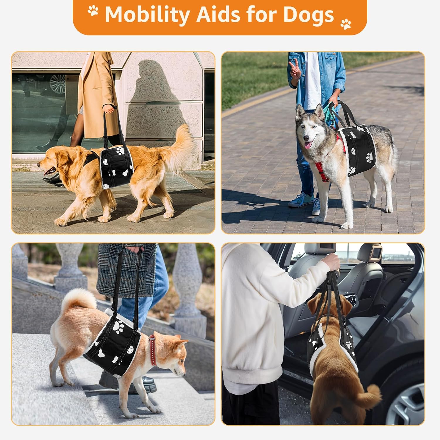 Detalle de Adjustable Dog Sling for Back Leg Support X-Large