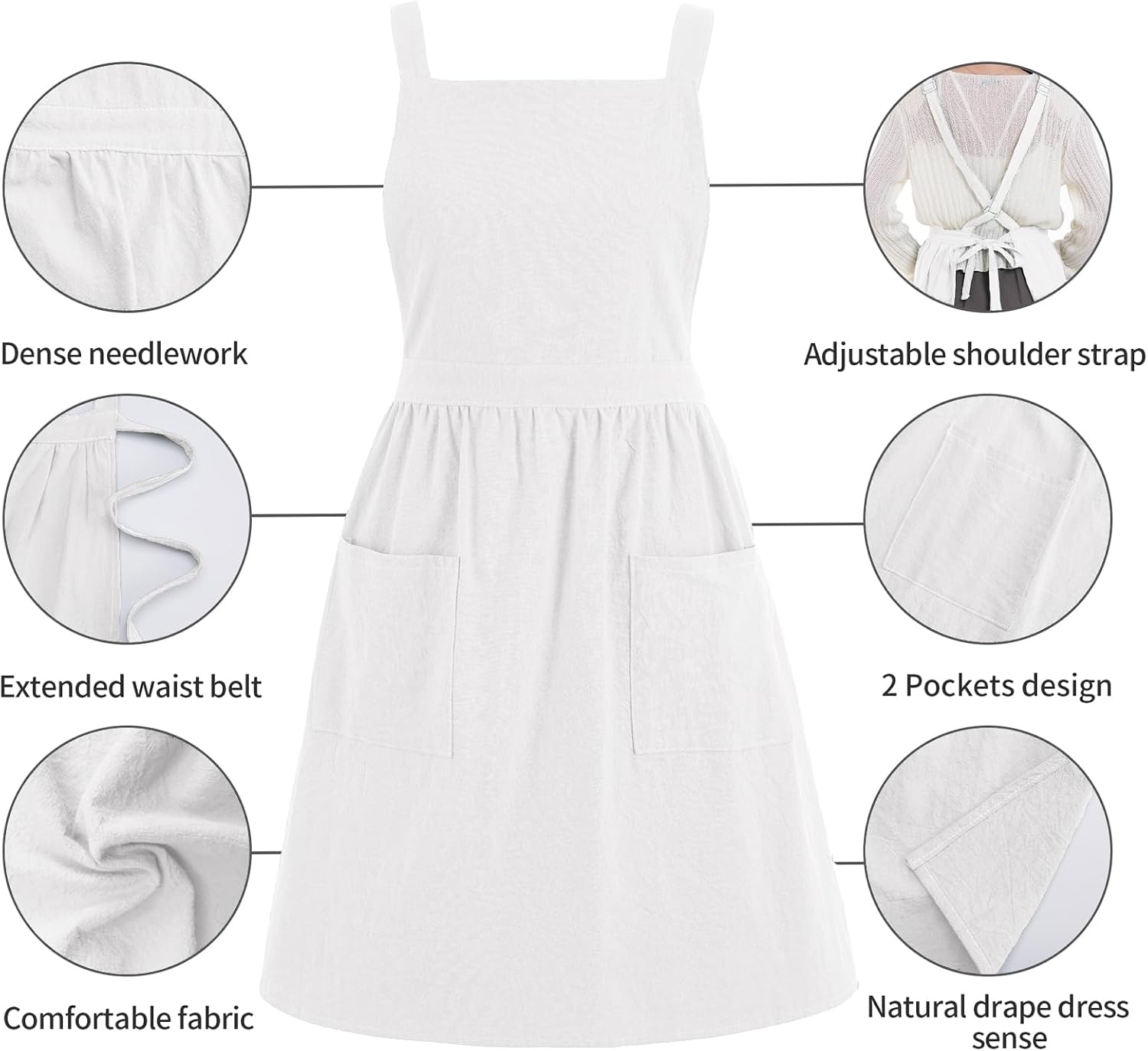 Thumbnail 6 de Pinknoke Pinafore Apron, Cotton Blend