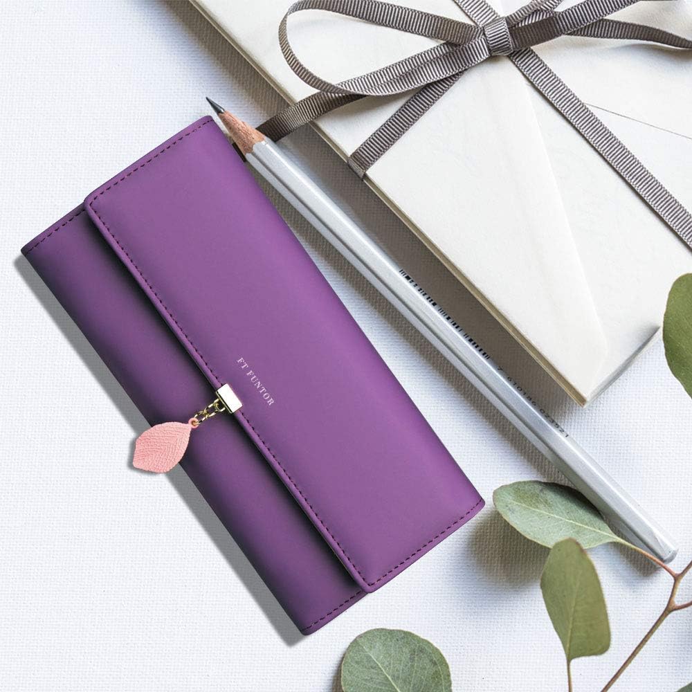 Thumbnail 5 de FT FUNTOR PU Leather Wallet L-Deep Purple