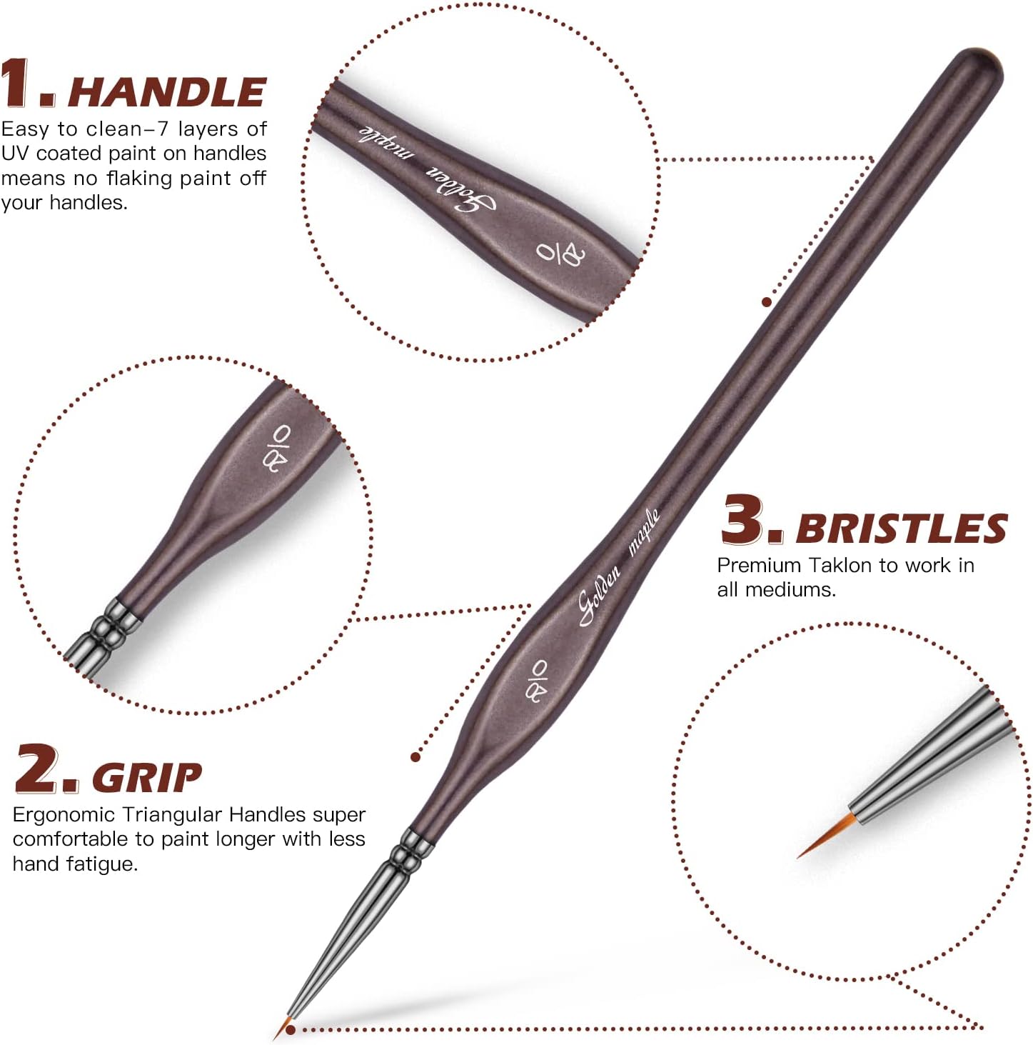 Thumbnail 5 de Miniatur-Pinsel 15-teilig Detailpinsel 🎨