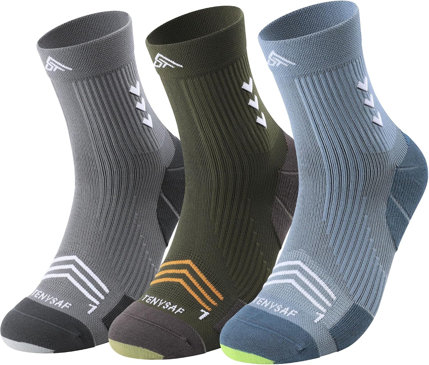 Thumbnail 6 de Lounwee Compression Sport Running Socks (Crew) with Arch Support