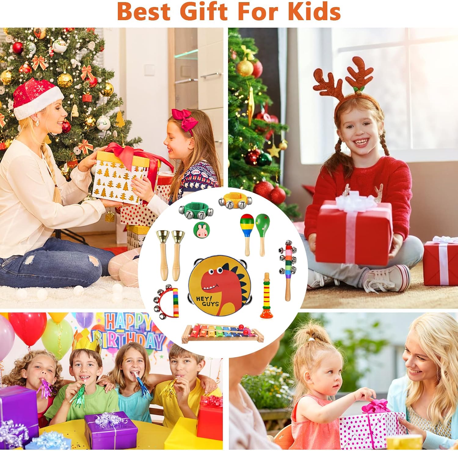 Thumbnail 6 de ZLWENA Kids Musical Instruments 12pcs set