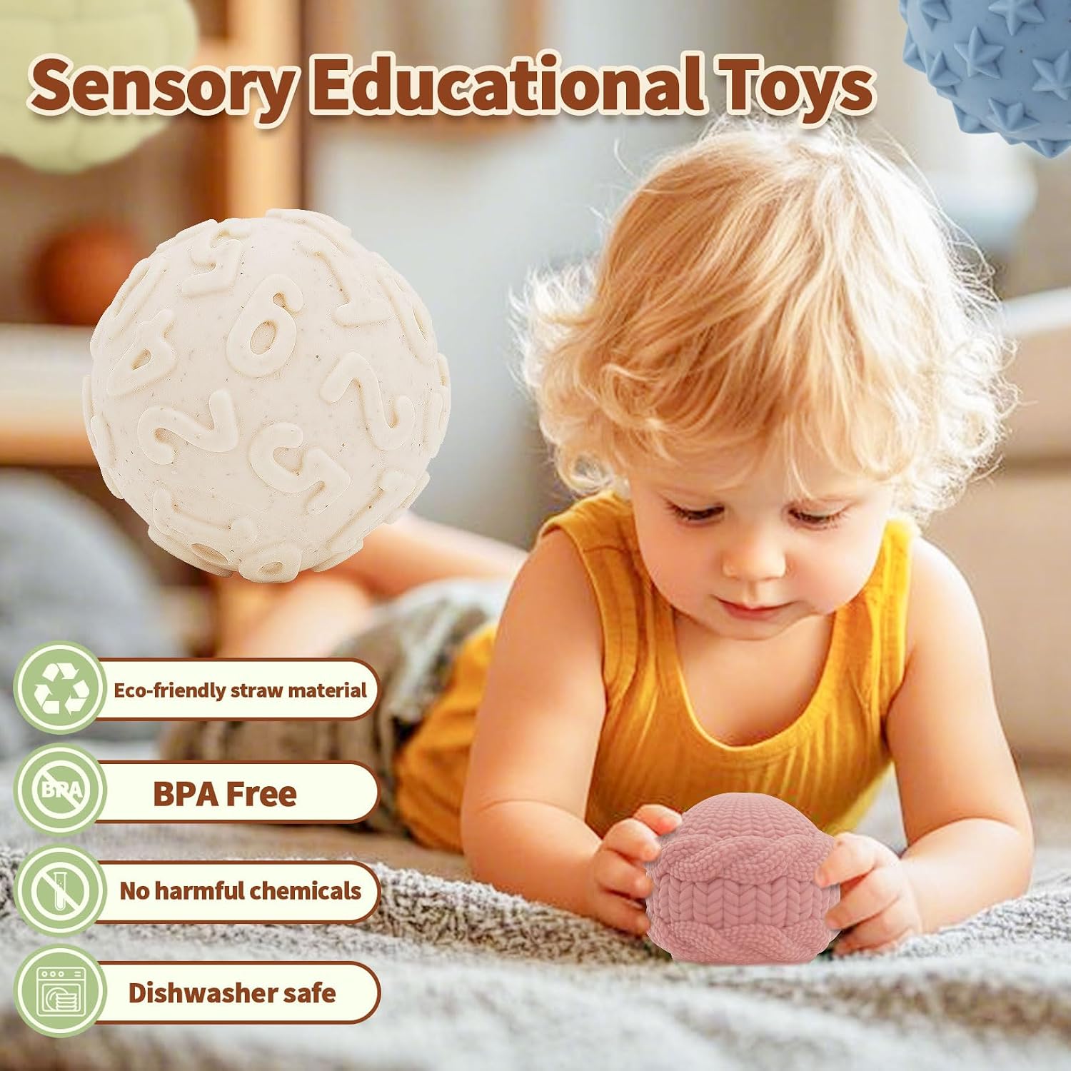 Thumbnail 3 de LUCKFUTURE 8‑in‑1 Montessori Baby Toys Set