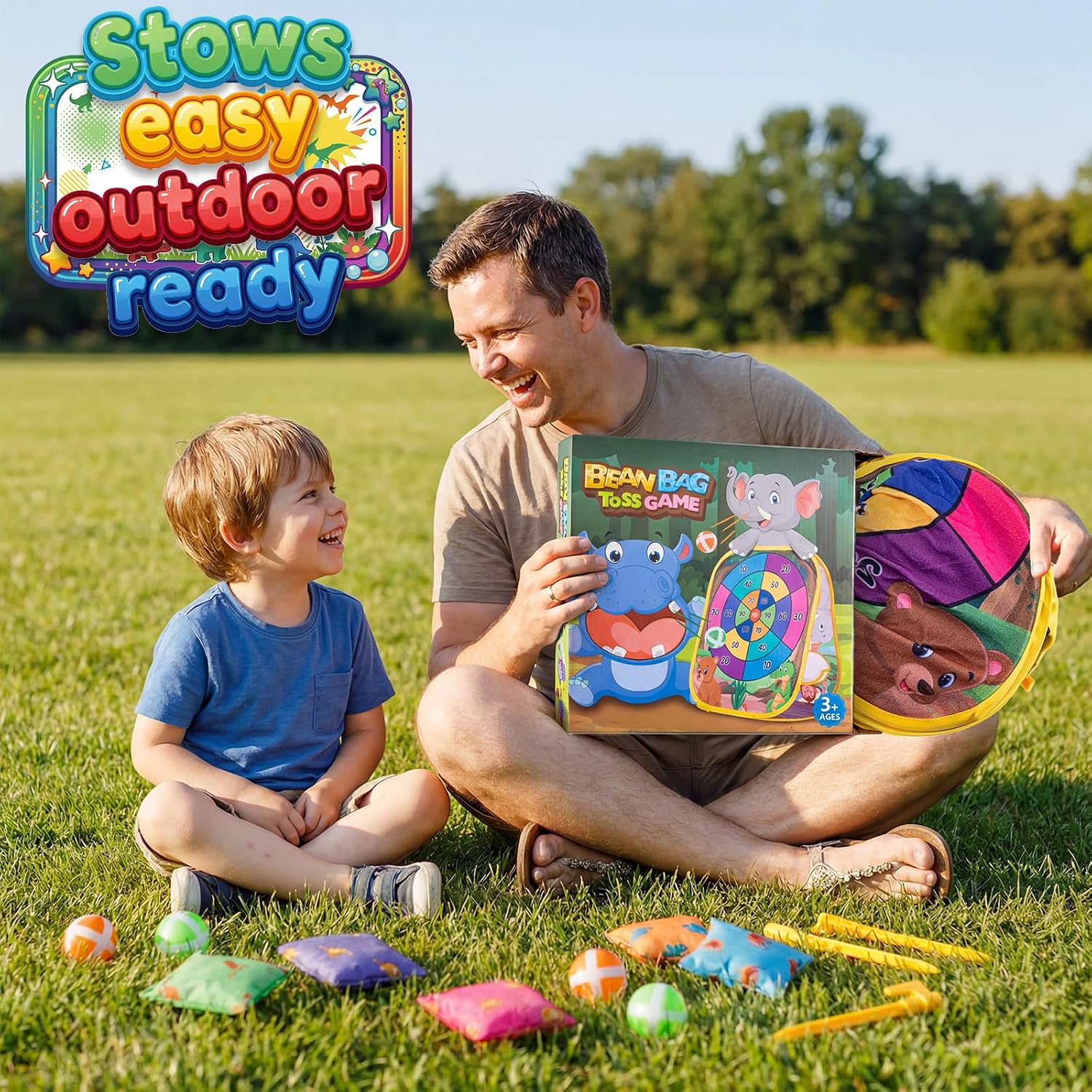 Thumbnail 3 de Bean Bag Toss Game Cornhole Board for Ages 3–8