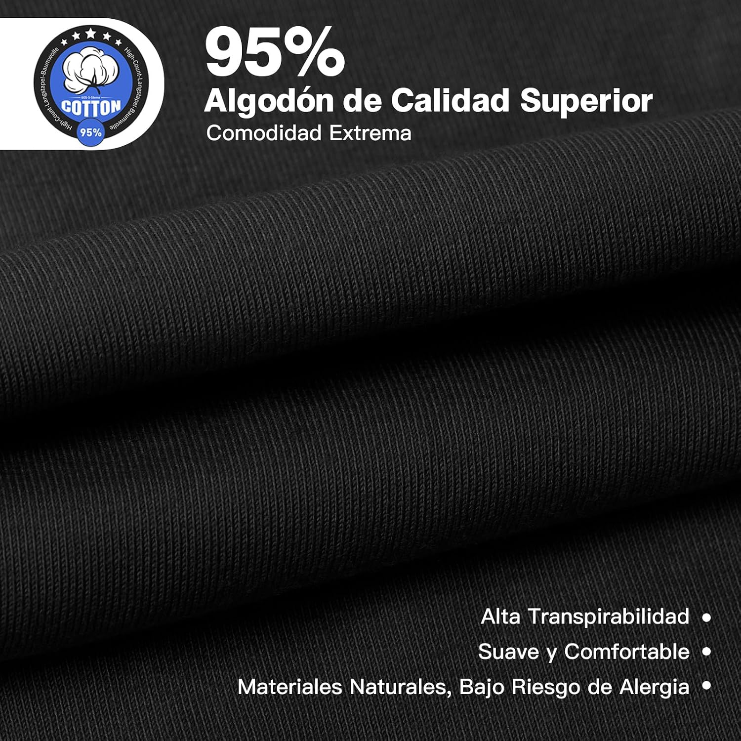 Detalle 2 de Lowbangge Calzoncillos Boxer pack 9, algodón 95%