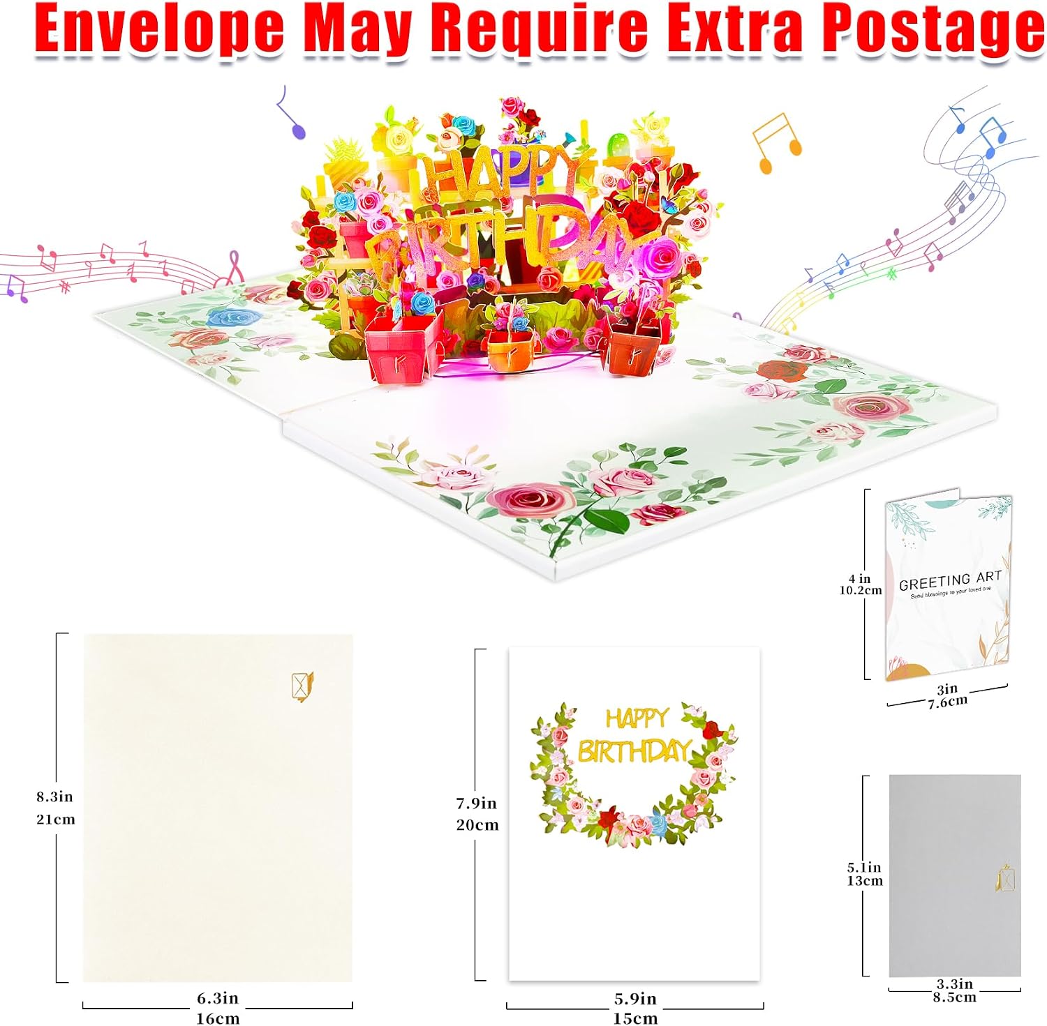 Detalle de Pop-Up Birthday Card with Music