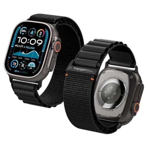 Detalle de Spigen WBF1: Correa de nylon premium para Apple Watch Ultra 3/2/1 y Series 11/10