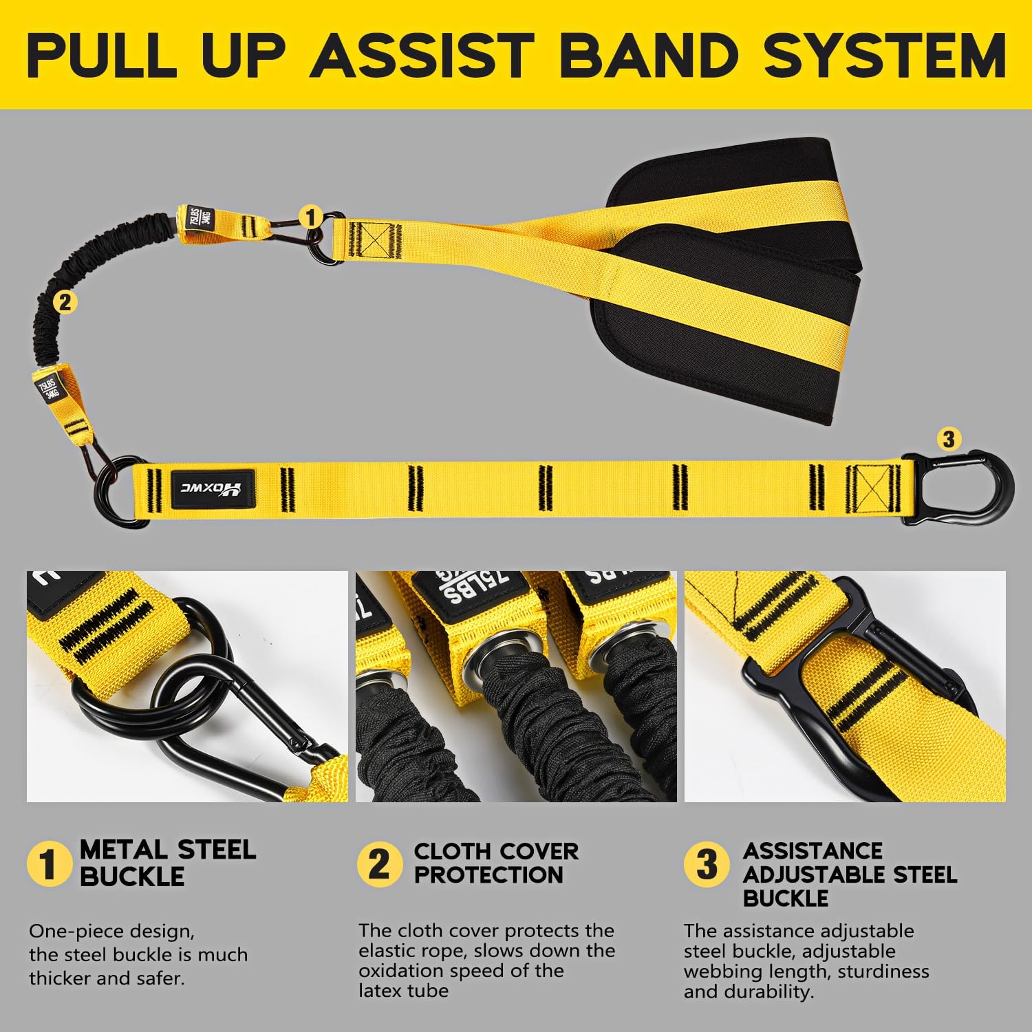 Thumbnail 6 de HOXWC Pull Up Assistance Bands 3-pack ๐