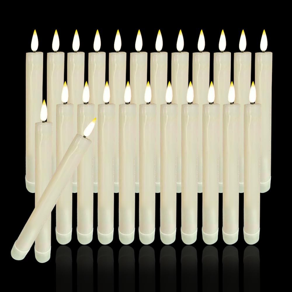 Thumbnail 6 de Houdlee Flameless Taper Candles, Plastic