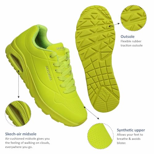 Thumbnail 3 de Skechers Uno Stand On Air para hombre Lime Durabuck Trim (43 EU)