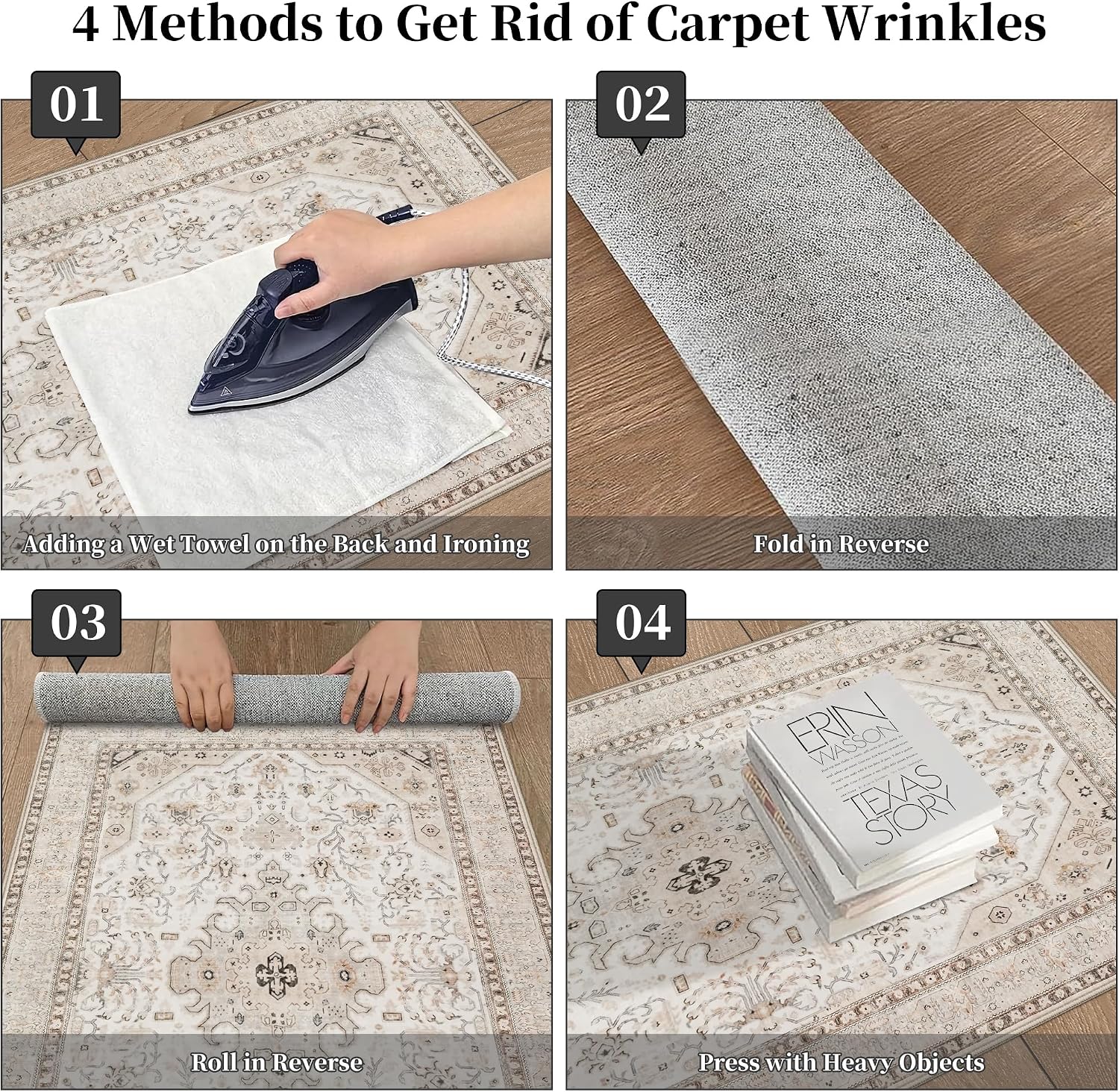 Thumbnail 6 de Washable Area Rug, 4' Square
