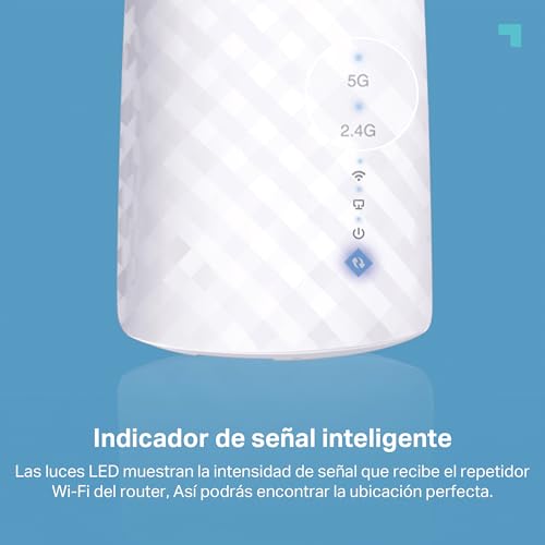 Detalle de TP-Link RE190 AC750: Amplificador WiFi de doble banda para ampliar cobertura en casa
