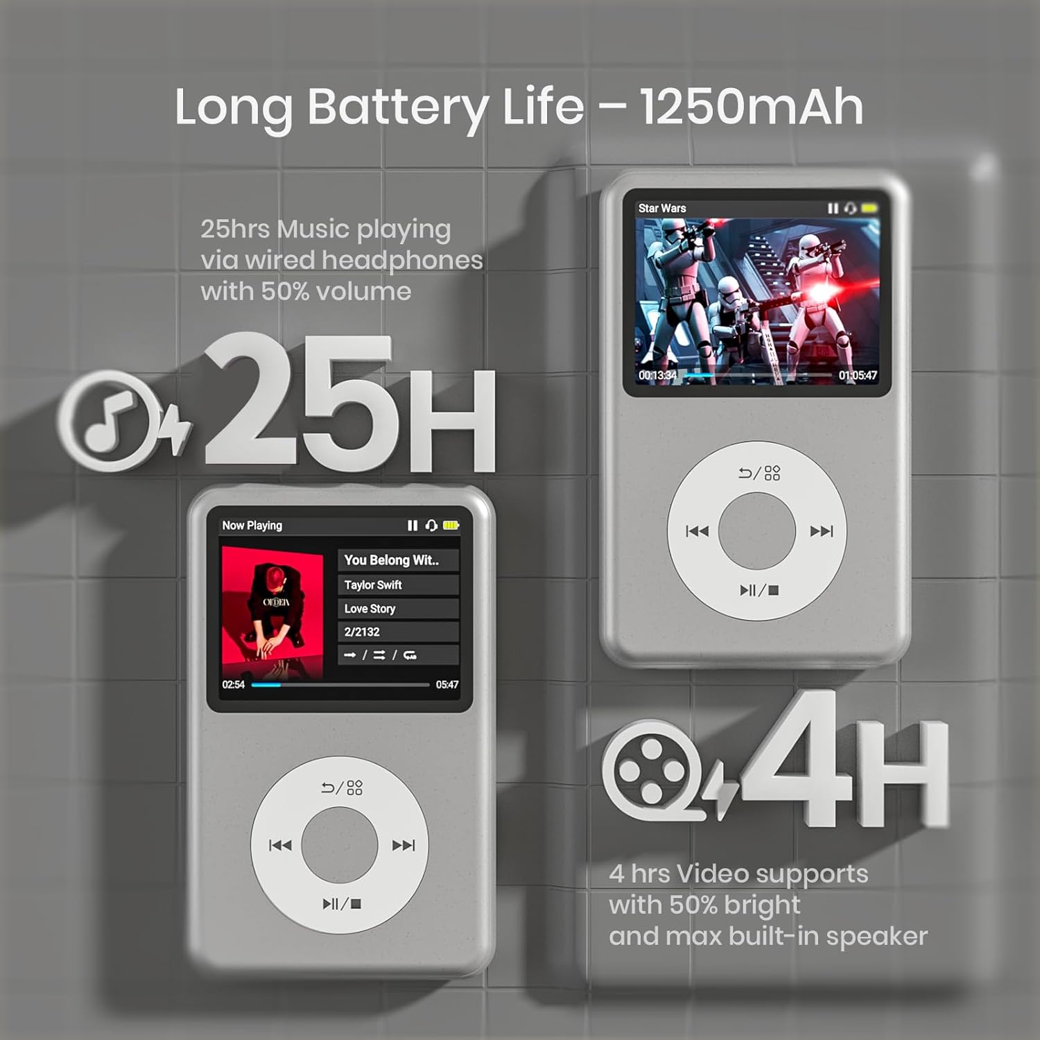 Thumbnail 6 de 64GB MP3 Player with Bluetooth Y1: Portable Music, Video and Rockbox Compatibility