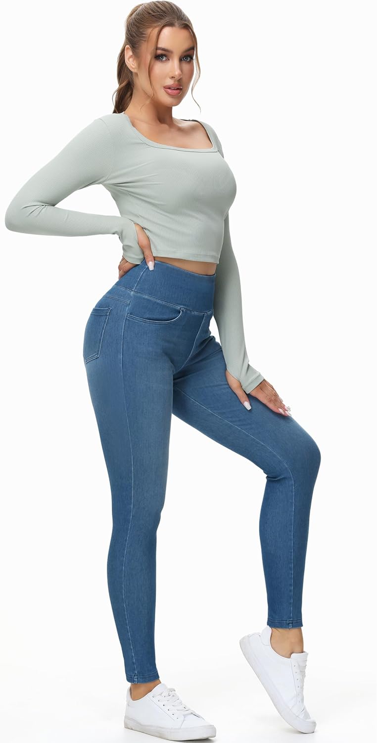 Thumbnail 6 de THE GYM PEOPLE Jeggings taille haute femme