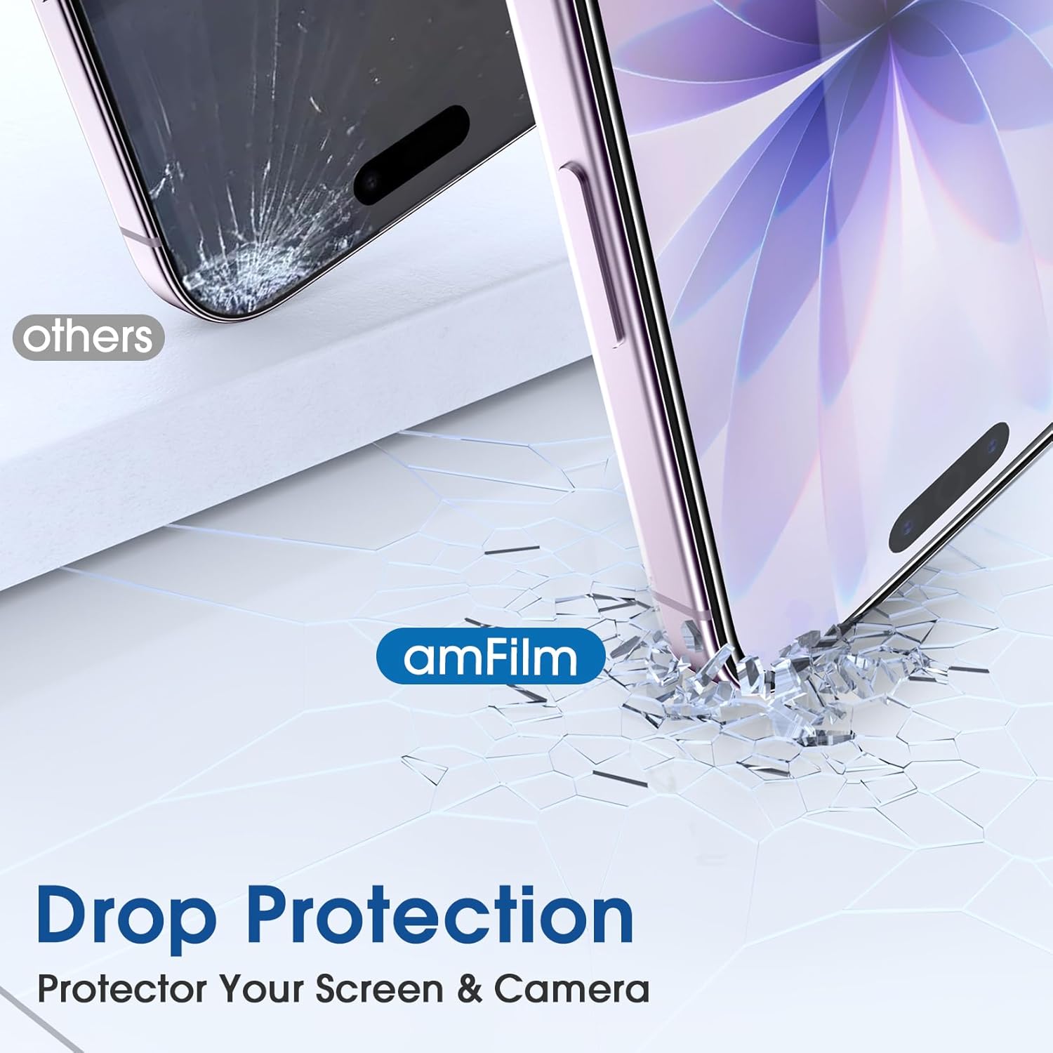 Thumbnail 4 de amFilm OneTouch Screen Protector for iPhone 17 6.3" 2+2 pack
