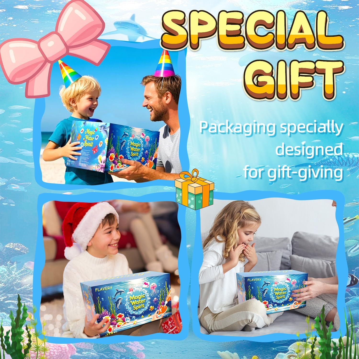 Thumbnail 6 de Flavery Magic Water Elf Kit squishy maker set with 20 magic gels and 24 shape moulds