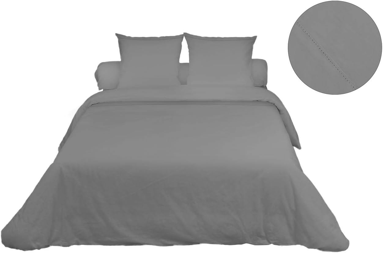 Thumbnail 4 de Camille 635012 – Housse de Couette en coton écru 240 x 220 cm