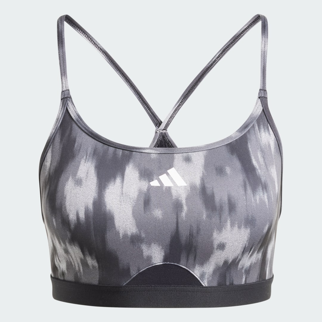 Detalle de Sujetador Aeroreact Training Essentials Light-Support Allover Print Flower de Adidas: guía de compra