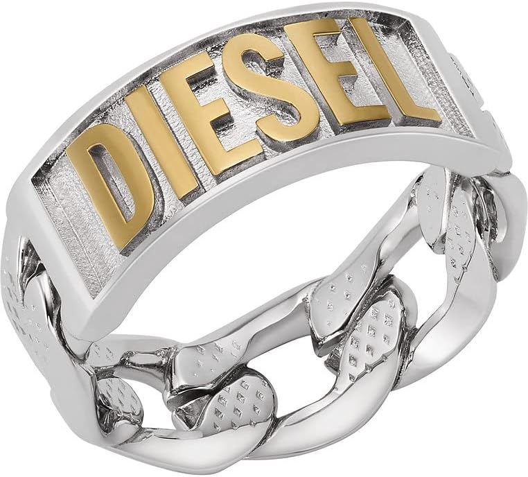 Thumbnail 5 de Diesel Bagues en acier inoxydable pour hommes – finition combo