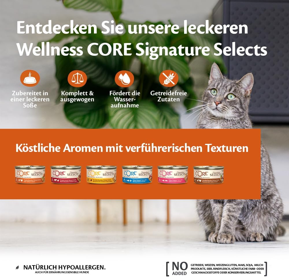 Detalle de Wellness CORE Signature Selects 8 x 79g Nassfutter 🐱