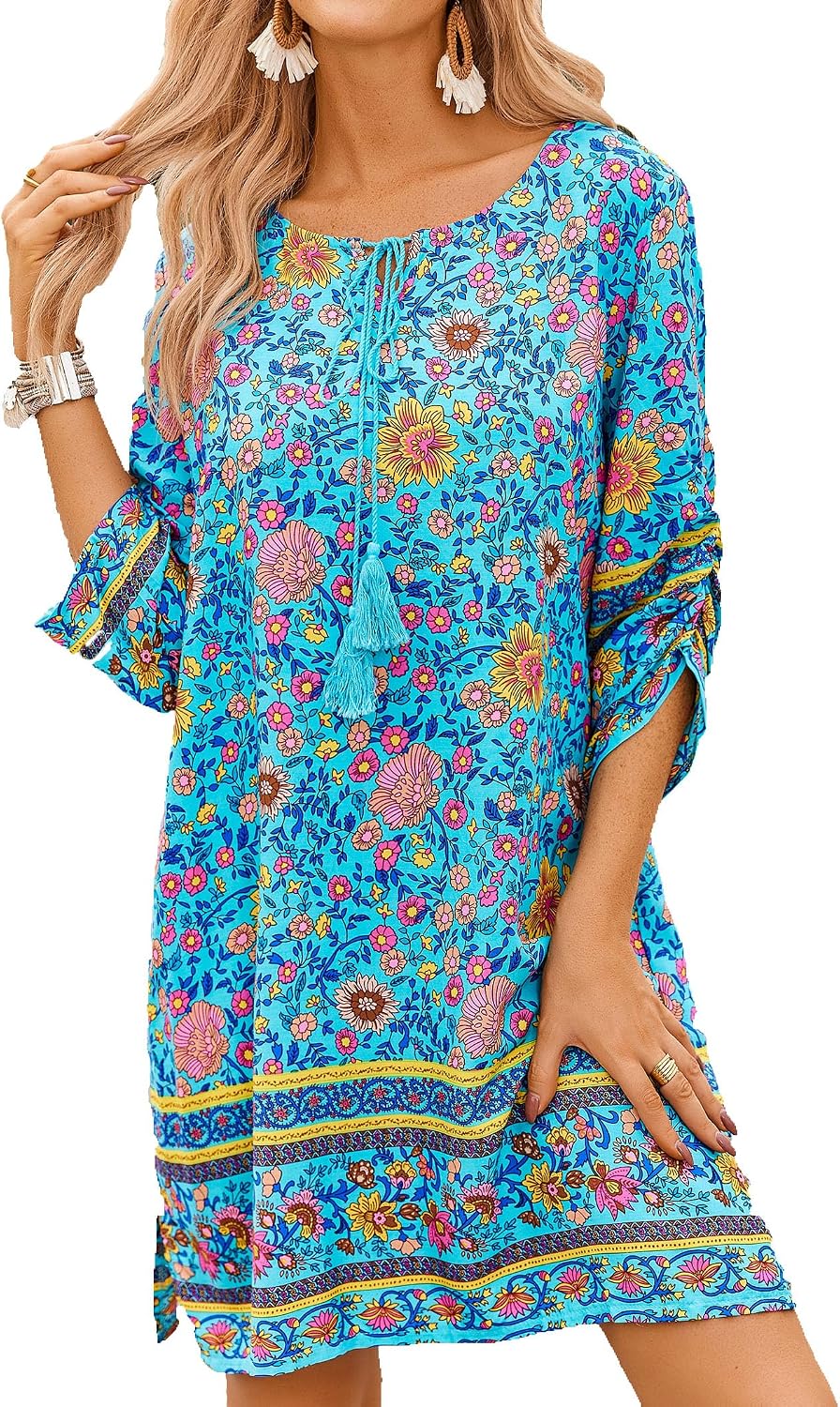 Thumbnail 6 de Zeagoo Sommerkleid Boho Tunika