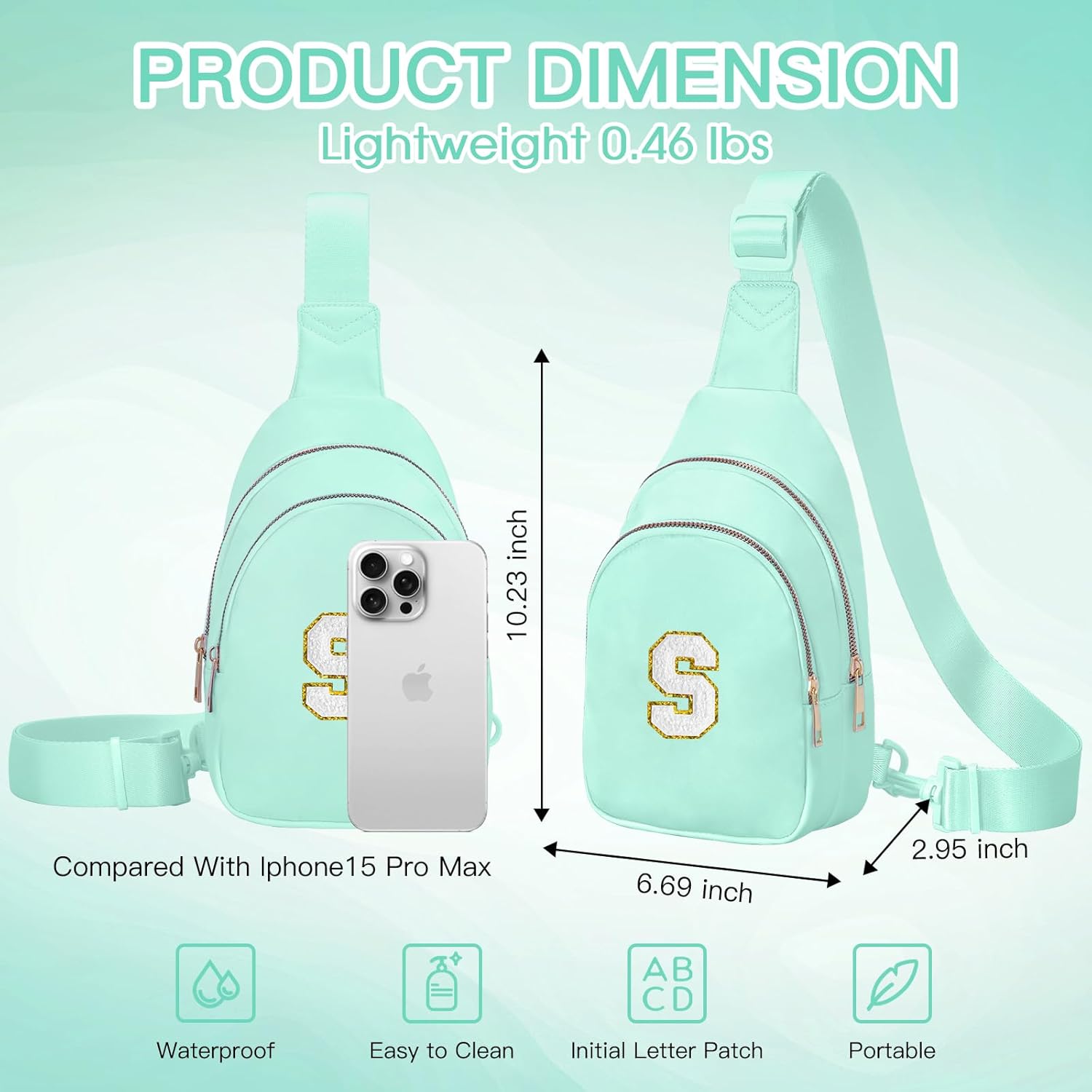 Thumbnail 4 de Viverte Small Initial Sling Bag for Girls
