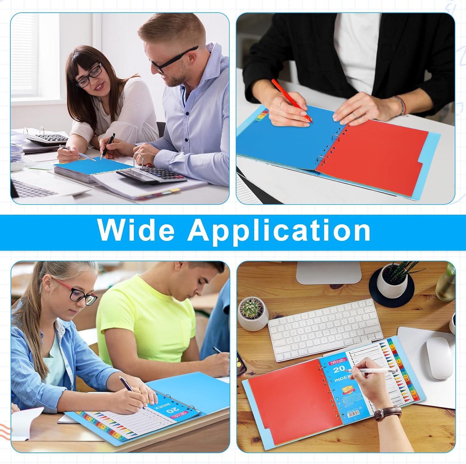 Thumbnail 6 de File Dividers A4 3 Pack 20 Part