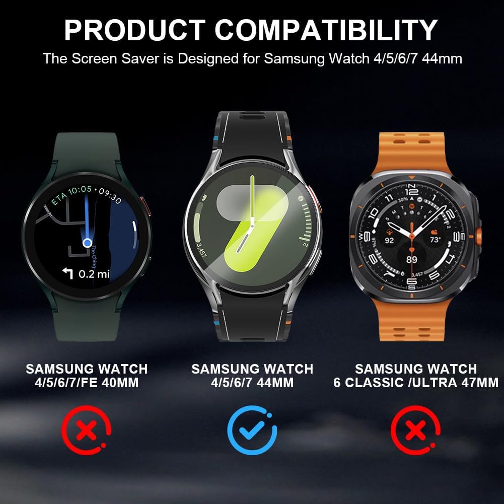 Detalle 2 de AOOSU Screen Protector for Samsung Galaxy Watch 44mm