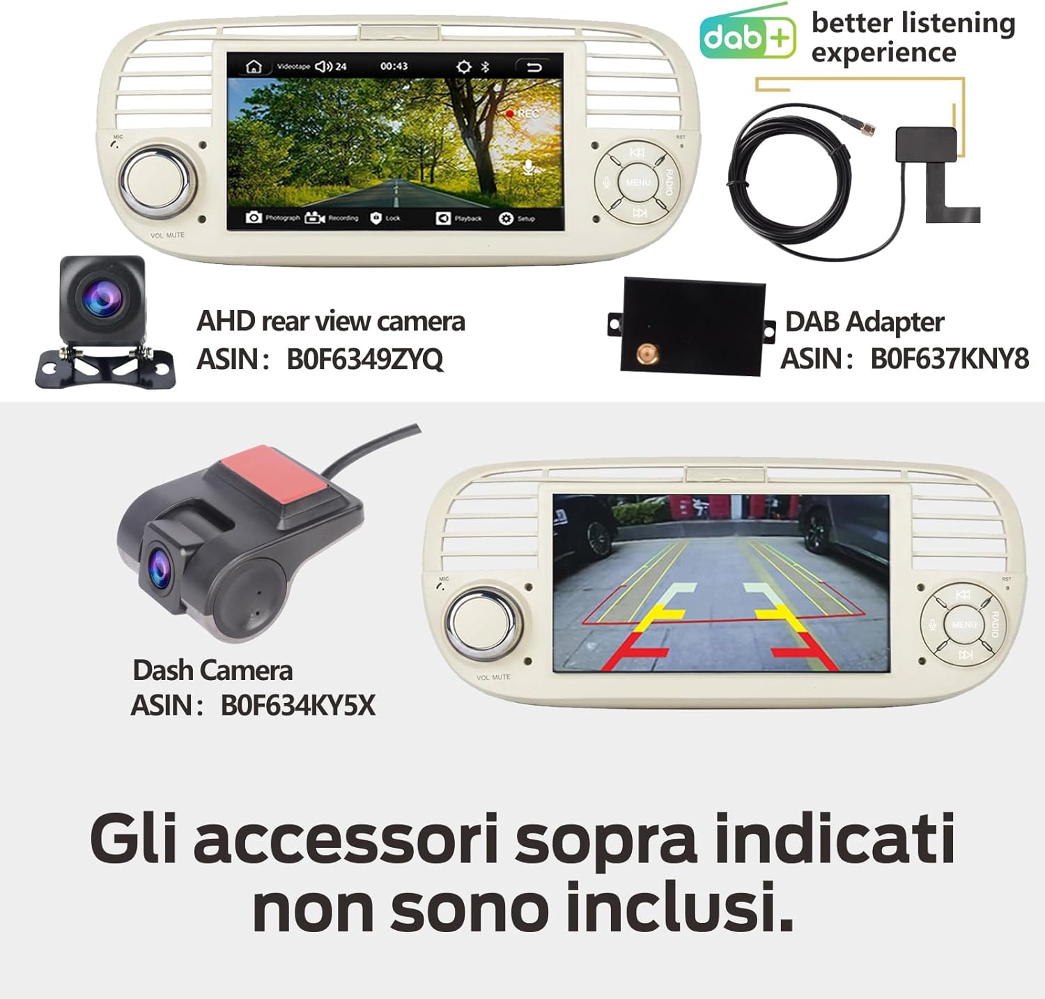 Thumbnail 6 de Autoradio Linux Avvio Lampo 100W per Fiat 500