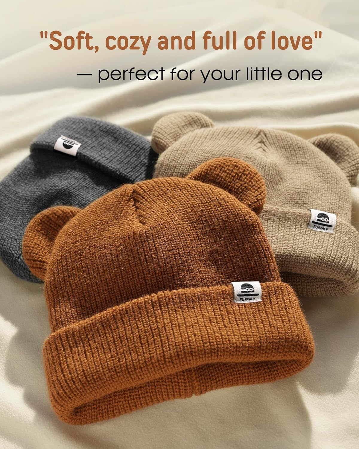 Thumbnail 1 de FURTALK Baby Beanie 0-6 Months