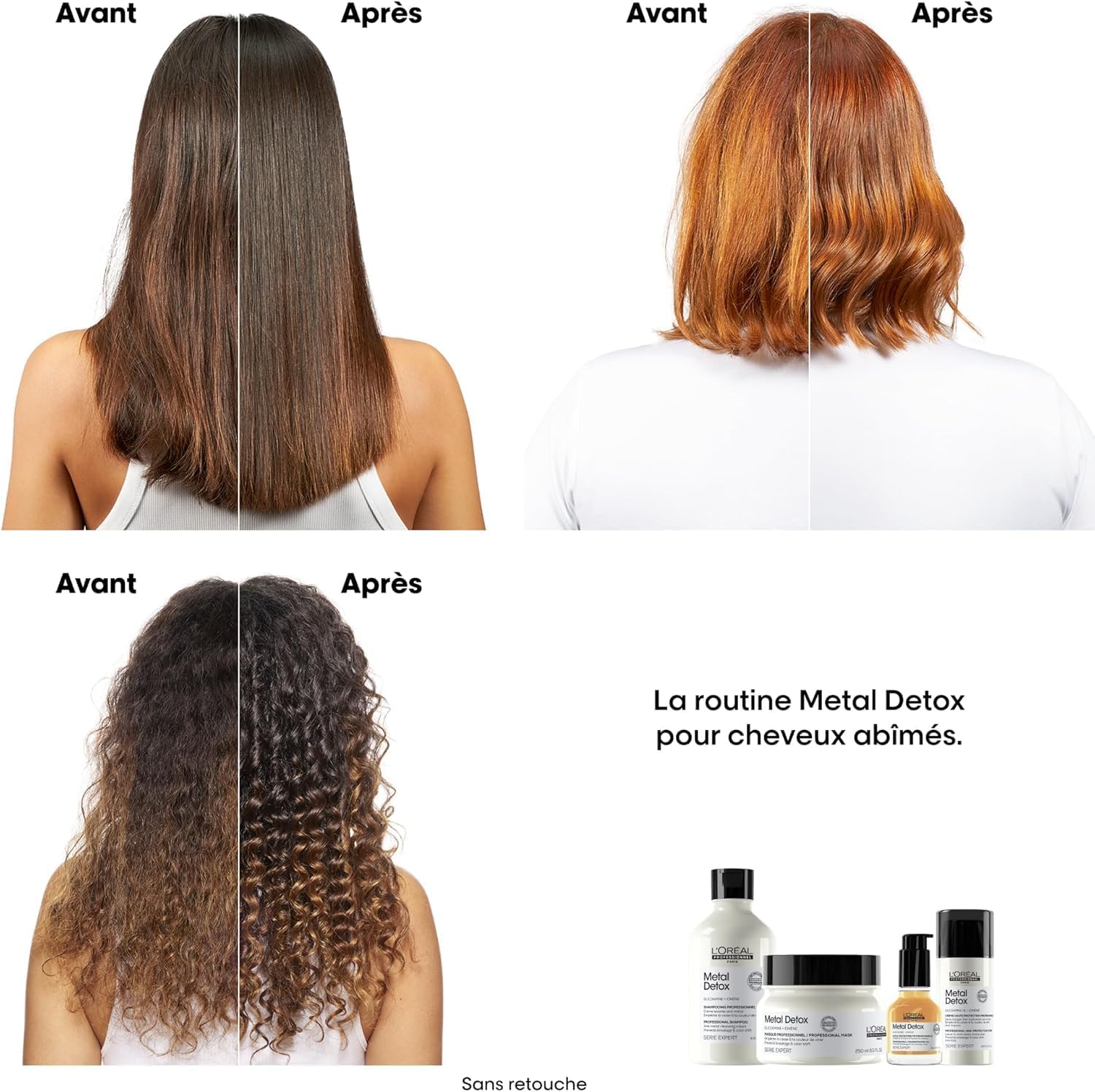 Detalle de L’Oréal Professionnel Crème Lavante Metal Detox – Shampoing Anti-Casse & Anti-Metal 300 ml