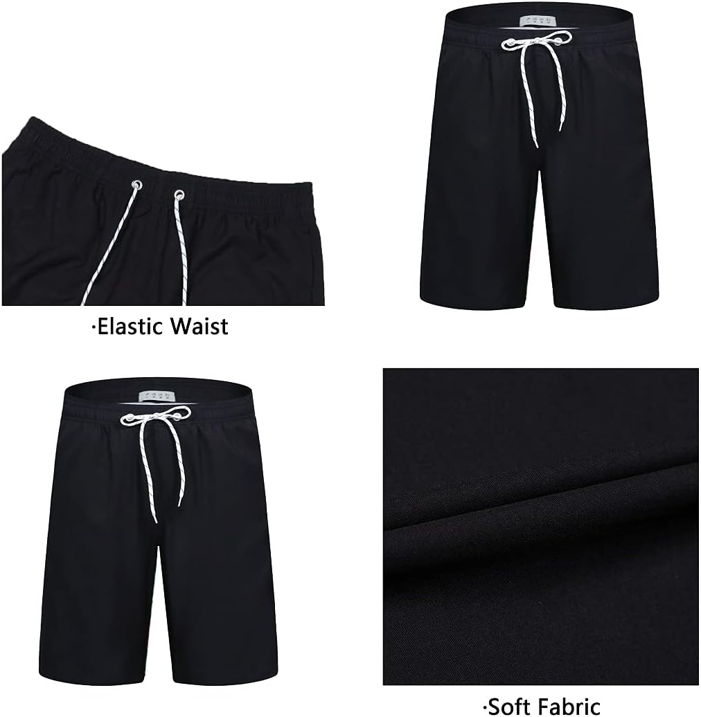 Detalle de iCKER Herren Shorts Badehose – Schnelltrocknend, 3D-Druck Strand-Board Shorts