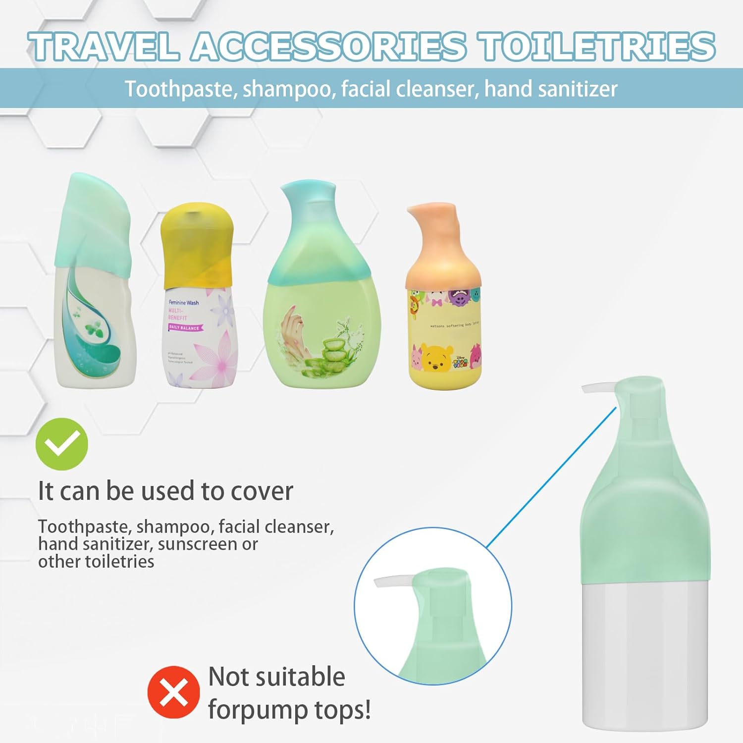 Detalle de TRANOMOS Silicone Bottle Covers 10-Pack