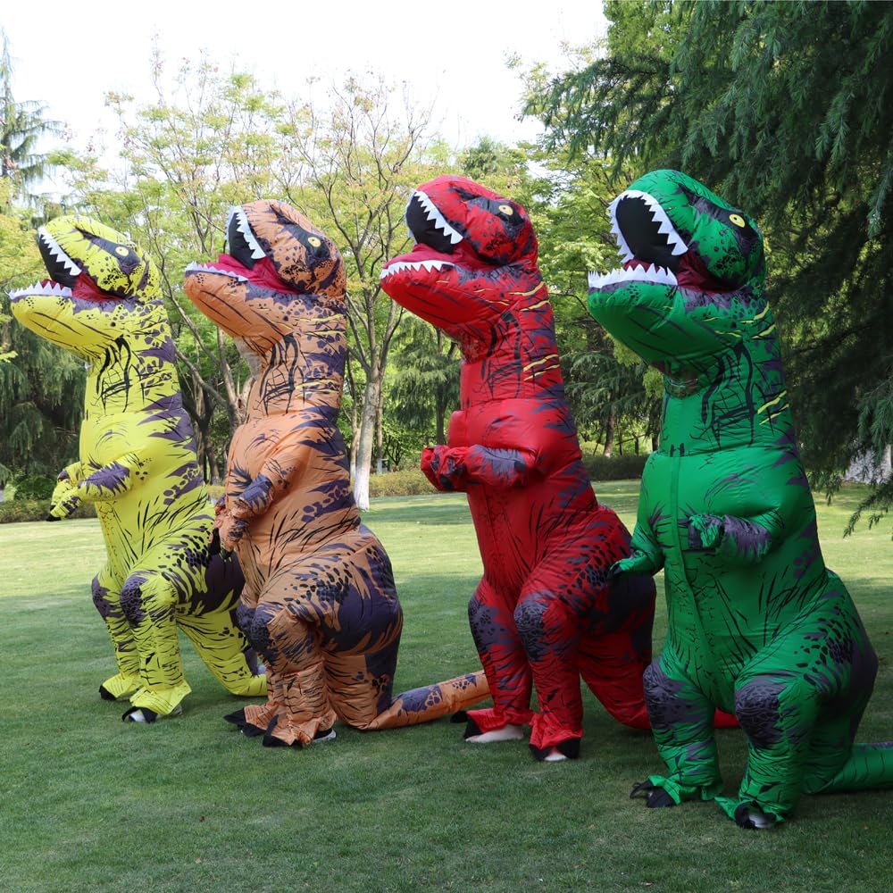 Detalle 2 de JASHKE Costume Dinosaure Gonflable 150–195 cm 🦖