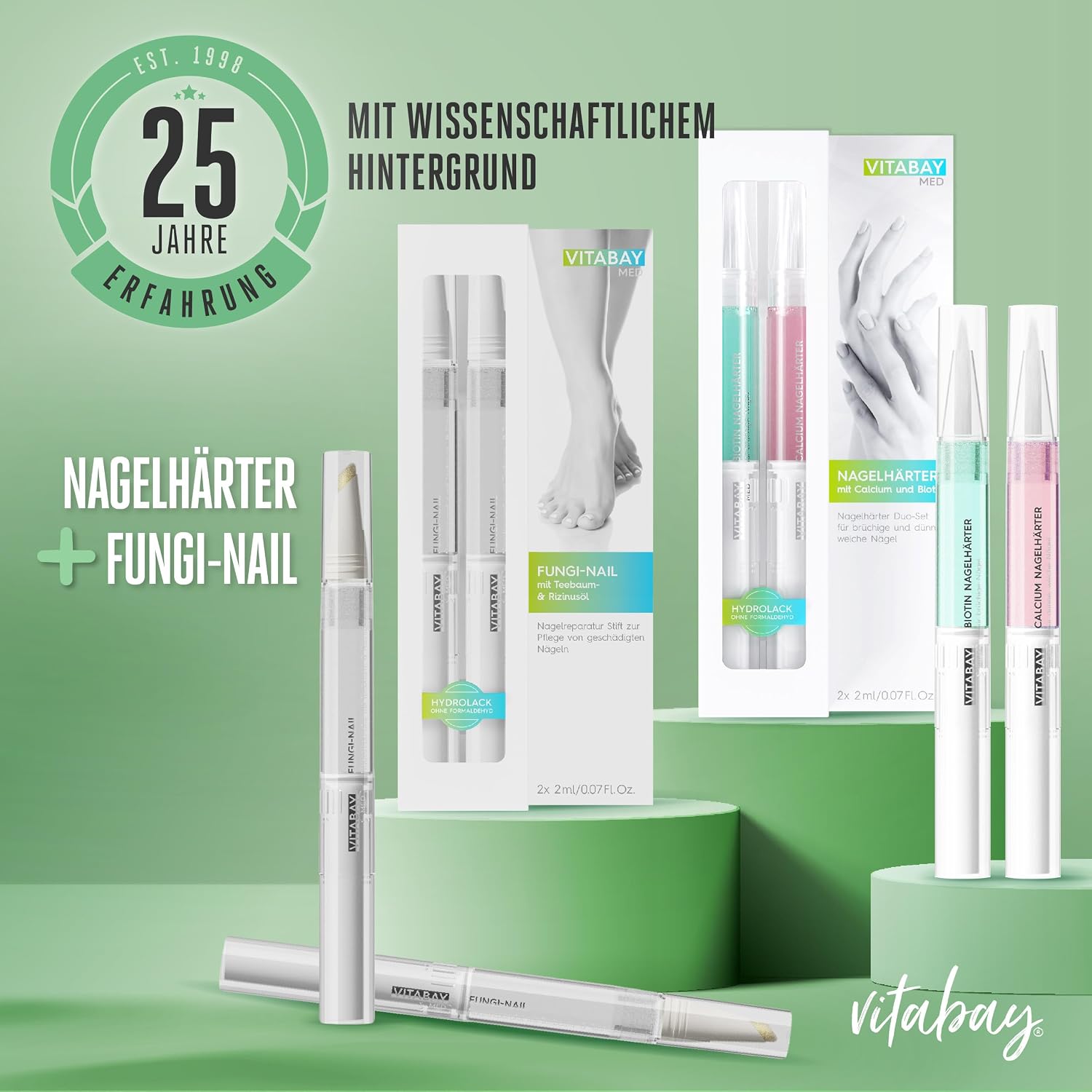 Thumbnail 5 de Vitabay Nagelhärter Duo Set 2x 2 ml Nagelpflegestift
