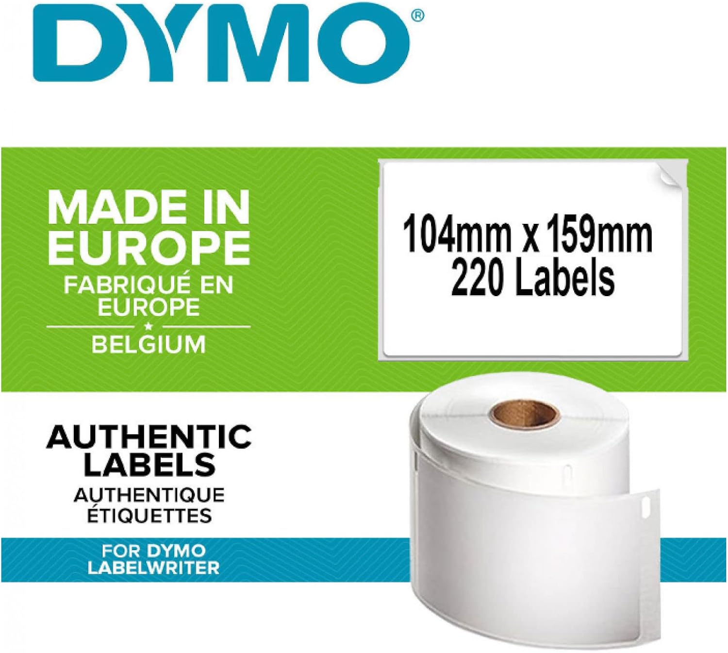 Thumbnail 4 de Grandes étiquettes autocollantes DYMO LW (54 x 101 mm) – rouleaux pour LabelWriter